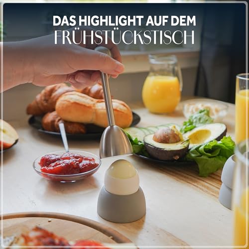Foto von OpZack - 1x Premium Eierköpfer aus hochwertigem Edelstahl, Eierschneider/Eieröffner - super zeitsparend!