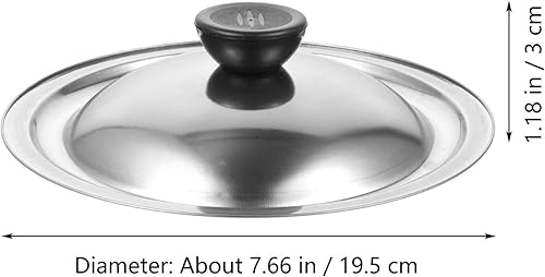 Miniatura 9 de Tapa universal de acero inoxidable para ollas, cubierta de sartén de hierro fundido para ollas y sartenes