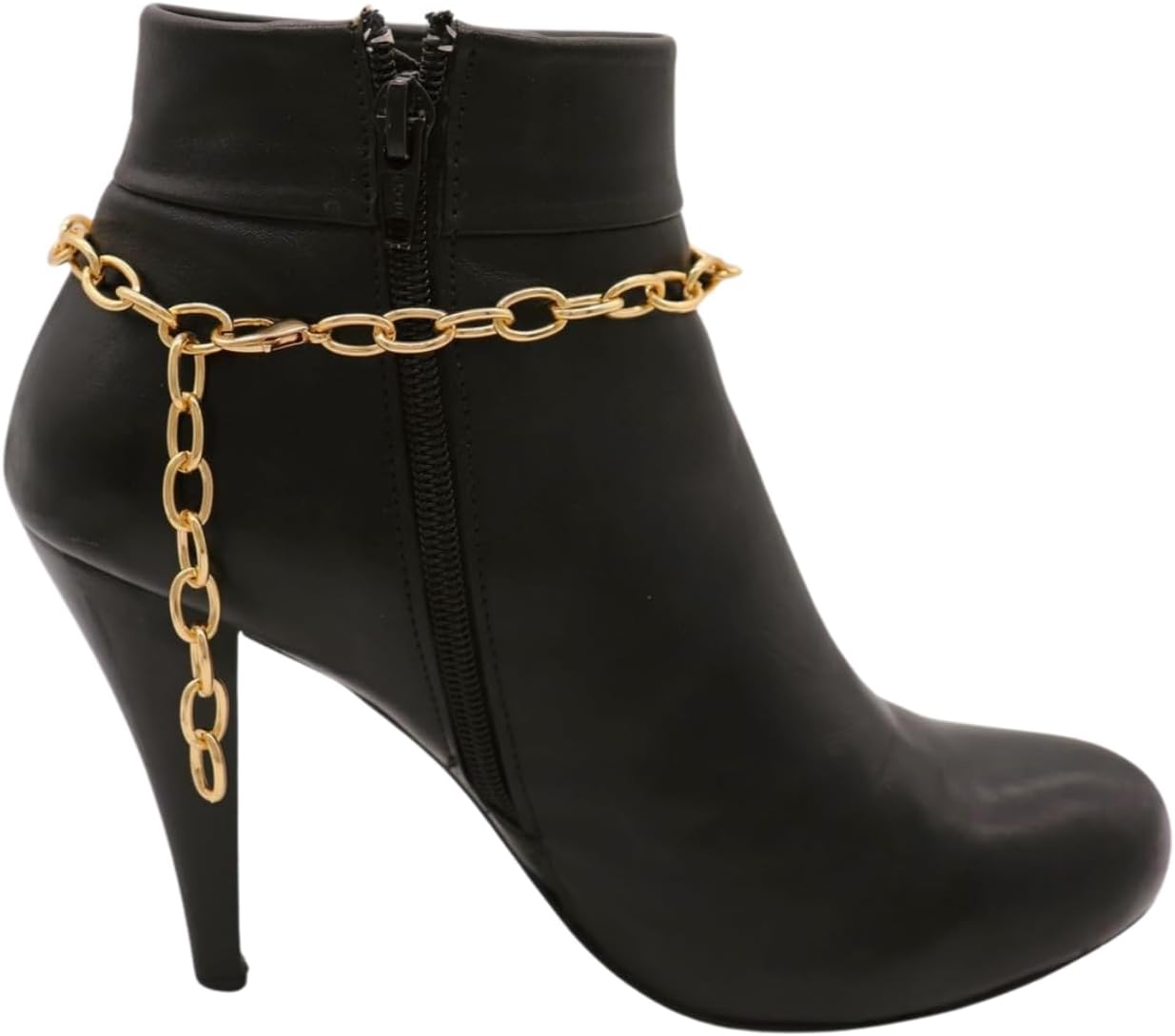 Gold Boot Anklet Bracelets For Women – Pair – Arrowhead Filigree Turquoise Accent Dressy Western Boot Jewelry For Heeled Booties, Concerts, Parties – Handmade USA BC60