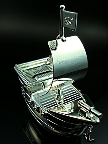 Design Mouse skarbonka posrebrzana odporna na matowienie skarbonka dla dzieci na prezenty na chrzciny prezent mini - gravur do 15 dni - piratenschiff