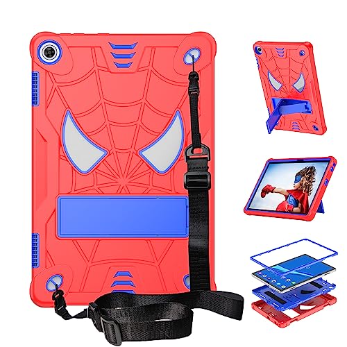 Étui antichoc Lenovo Tab M10 Gen 3 coque enfant avec support poignée rouge bleu