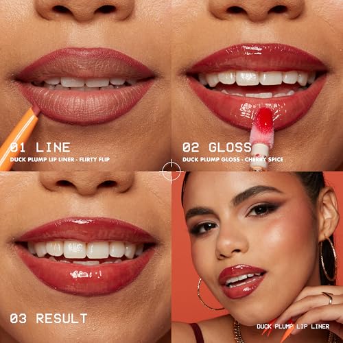 NYX Professional Makeup Lippenkonturenstift für natürlich aufgepolsterte Lippen und Sofort-Effekt, Mit Capsicum und Ingwer, Duck Plump Plumping Lip Liner, Farbton: 09 Beige Boost