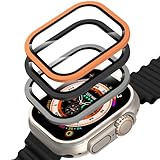 Hianjoo 3 Stück Schutzfolie kompatibel mit Apple Watch Ultra 3/2/1 49 mm Displayschutzfolie Kompatibel für Apple Watch Ultra 2025 2024 2023, Aluminum Alloy Frame, 9H Härte, Anti-Öl, Anti-Kratzen