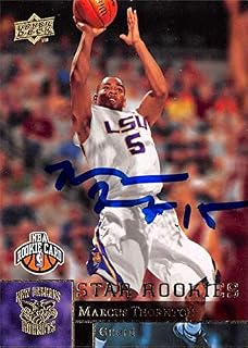 Sports Memorabilia Autograph Warehouse 559995 Marcus Thornton Autographed Basketball Card - LSU Tigers 2009 Upper Deck Star Rookies No.224