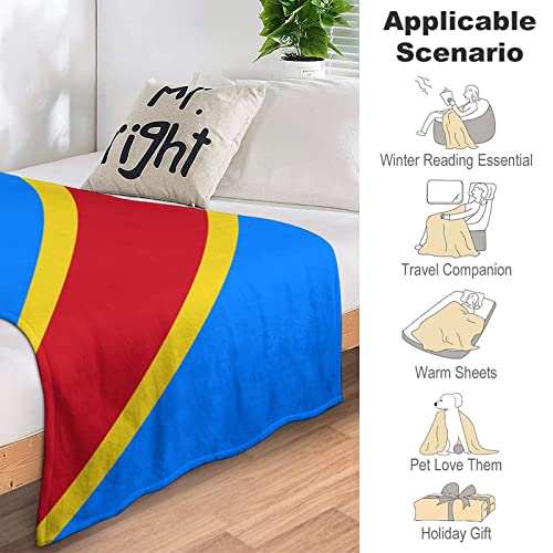 Cadeau plaid Congo couverture en flanelle pour lit et canapé - 5