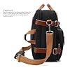 CoolBELL umwandelbar Rucksack Messenger Bag 17 Zoll Laptop Tasche Aktentasche Umhängetasche Reiserucksack Schultertasche für Männer/Frauen,Schwarz #2