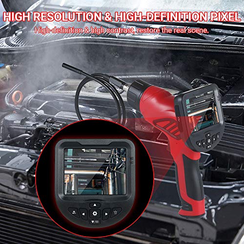 WUYUZI Endoscópio industrial portátil IP67, câmera à prova d'água com tela LCD de 3,5 polegadas, to