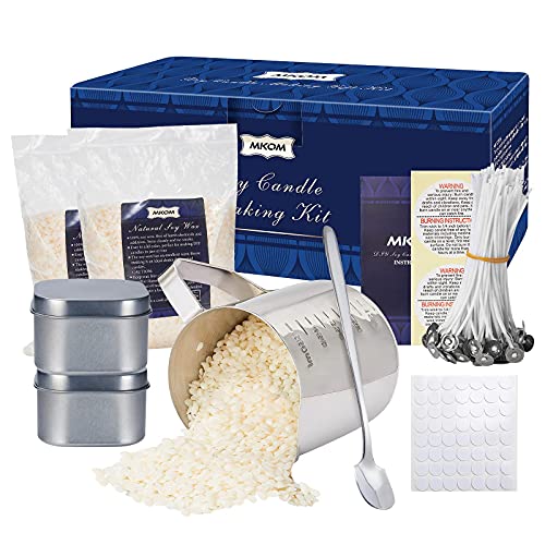 Candle Making Kit, Soy Candle Making Supplies Kit, 2lbs Soy Wax for Candle Making, Wicks, Melting Pot, Wick Centering Devices, Candle Tins Candle Making Kit, Soy Candle Making Supplies Kit, 2lbs Soy Wax for Candle Making, Wicks, Melting Pot, Wick Centering Devices, Candle Tins
