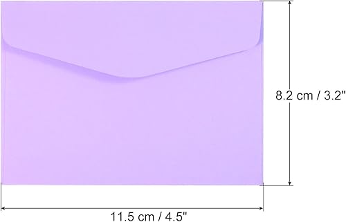 Miniatura 8 de PATIKIL Mini sobres, paquete de 24 mini sobres para tarjetas de regalo, tarjetas de visita para tarjetas de notas pequeñas, felicitación, boda,