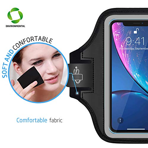 Lovphone Iphone 14 Pro/14/13 Pro/13/12 Pro/12/ Iphone 11 Pro Max/11 Pro/11/ Iphone Xs Max/Xr Armband, Water Resistant Sport Running Cell Phone Case With Key Holder And Card Slot (Gray) #TOP5