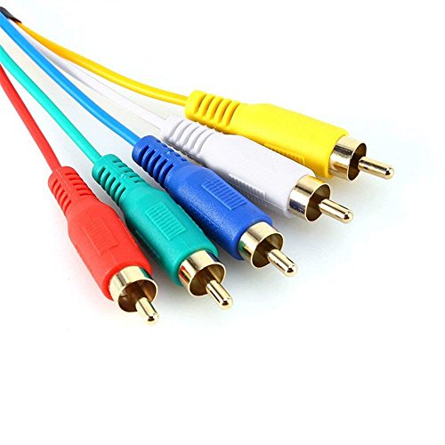 Hdmi To Rca Cable, Chenduomi Hdmi Male To 5Rca Video Audio Av Converter Adapter Cable For Hdtv Dvd And Most Lcd Projectors (Color Of The Cable May Vary) #TOP2