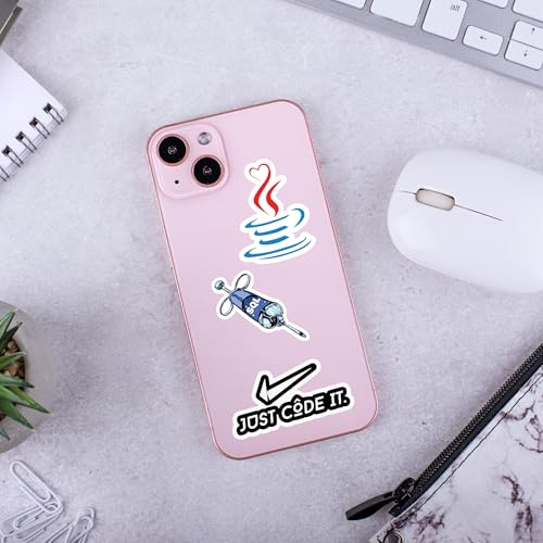 Image of D2C Software Engineer Stickers Pack | 63 Programming Language Stickers for Laptop | Java Python C++ Developer Decals | Tech Professional Gift India