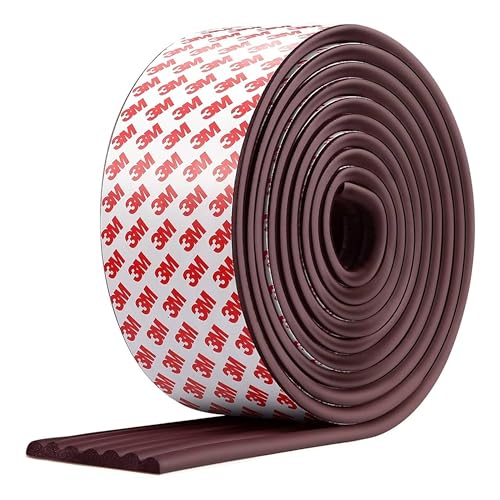 Image of Kids Station Baby Proofing Edge Protector for Kids Safety, Made in India Rubber Edge for Sharp Furniture Edges and Corners, A Baby Safety Product (Edge Guards, 5mtr, W- Shape, Brown)
