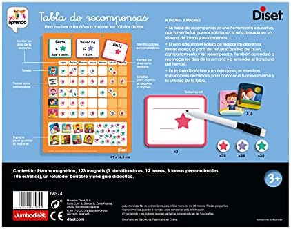 Diset - Tabela nagród- Edukacyjna gra zachęcająca do dobrego zachowania dzieci do 3 lat