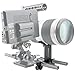 NICEYRIG Long Lens Support Bracket Height Adjustable with 15mm Rod Clamp for Follow Focus DSLR Camera 15mm Rail Block System