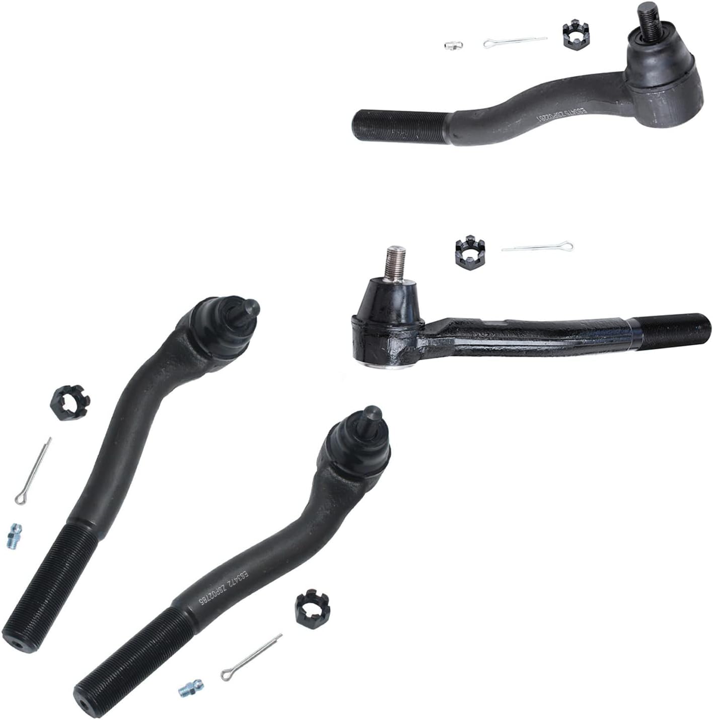 Detroit Axle - Front End 12pc Suspension Kit for 1999-2004 Jeep Grand Cherokee 1999 2000 2001 2002 2003 2004, 4 Upper & Lower Ball Joints 4 Tie Rods 4 Front & Rear Sway Bars Replacement