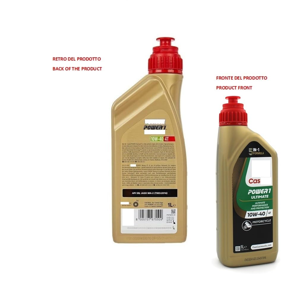 KOMPATIBEL MIT Vespa Primavera 50 4T ÖLWECHSEL-Service-KIT FÜR Roller 2 Liter ÖL C (ASTROL) 10W40 4T Power 1 Synthetik Racing+ÖLFILTER+LUFTFILTER+ZÜNDKERZE WARTUNG des Motors