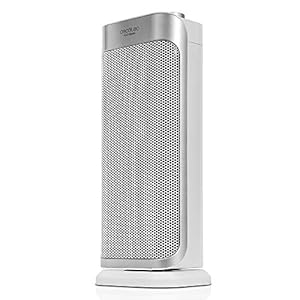 Cecotec Ready Warm 6250 Ceramic Sky Style Ceramic Heater, verticaal 2000W, regelbare thermostaat 3 standen, bescherming tegen oververhitting en kantelen, geluidsarm 20m2
