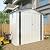 Vigo huseeo 6x3.6FT Storage Shed, Outdoor Galvanized Steel Garden Shed with Lockable Door & Window, Waterproof Metal Tool Storage for Garden, Backyard, Patio, Lawn
