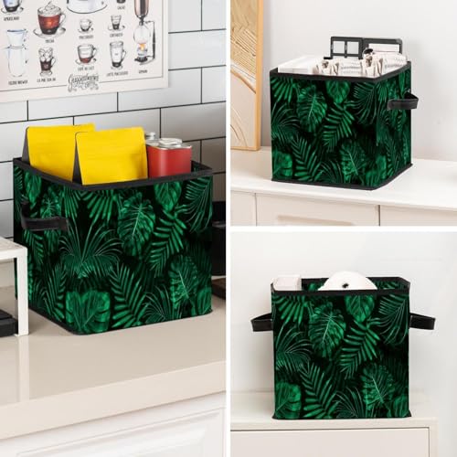 Cube de rangement pliable avec poignées pour optimiser l'espace du dressing - 8