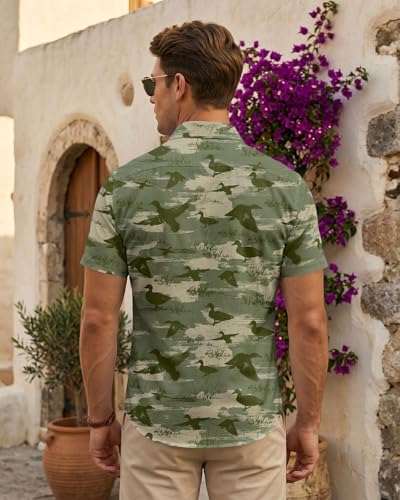 Image of 99TIMORO Fathers Movie Hawaiian Shirt for Men, Characters Button Down Short Sleeve Top, Summer Beach Gifts