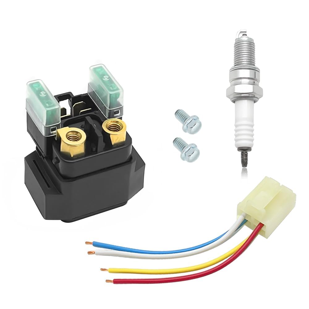 Relè avviamento & candela & connettore compatibile con Yama-ha Raptor 350 660 Grizzly 350 400 450 660 Kodiak 400 450 Big Bear 250 400 Wolverine 350 400 Bruin 250 Bear Tracker 250