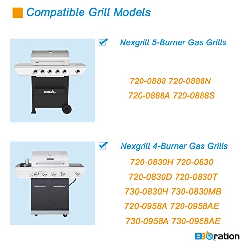 Image of 17 inch Grill Grates Replacement Parts for Nexgrill 4-Burner 720-0830H 720-0783E Nexgrill Replacement Parts 5 Burner 720-0888N 720-0888 720-0697, Grill Parts for Kenmore, Uniflame and More