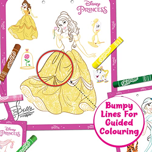 Image of SKOODLE Colouring Frames | DIY Colouring & Painting Art Kit for Kids | 6 Colouring Sheets, 12 Colour Sticks & 6 Hanging Strings