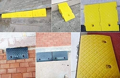 Rampa curb para entrada, 50x38x15 cm, color amarillo miniatura 5