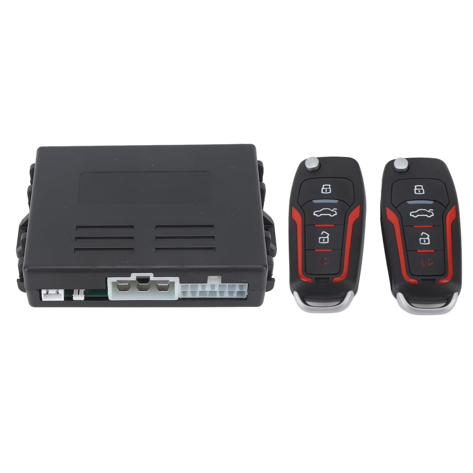 Yctze de Alarma de Seguridad para Automóvil Universal DC12V: Kit Completo de de Entrada sin Llave con Inicio de 1 Botón Antirrobo con Control Remoto Vehículo y Protección Mejorados