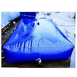 【Seguro y saludable】 El tanque portátil de almacenamiento de agua de emergencia está hecho de material de PVC de alta densidad, que es seguro, no tóxico, inodoro, impermeable, resistente a la corrosión y resistente al envejecimiento.