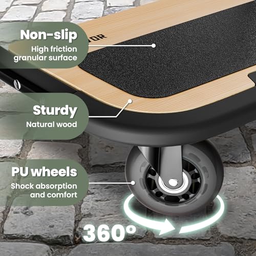 Image of Stroller Board for uppababy Piggyback Vista V2, Vista V3, Vista (Models 2015-2019), Same as uppababy Piggyback Ride-Along Board, Weight Capacity 80 Lbs, Standing Non-Skid Surface, Quick-Clip Links