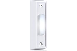 Lighted Wired Doorbell Button with LED Door Chime