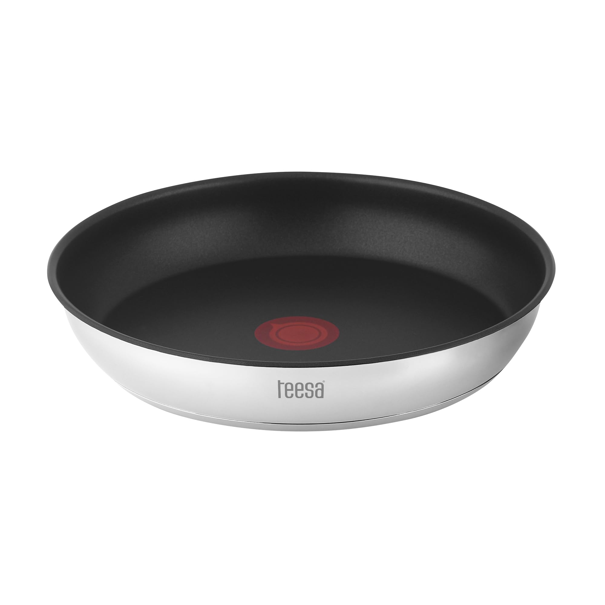Teesa Zestaw 3 Patelni z Odłączaną Rączką 22cm 24cm 28 cm Tytanowa Powierzchnia FRYING PANS SINGLE HAND Stal Nierdzewna Typ 304 Wszystkie Rodzaje Kuchenek TSA0155