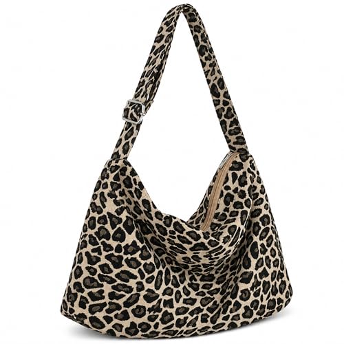 Bolso Tote con Estampado Leopardo para Mujer miniatura 1