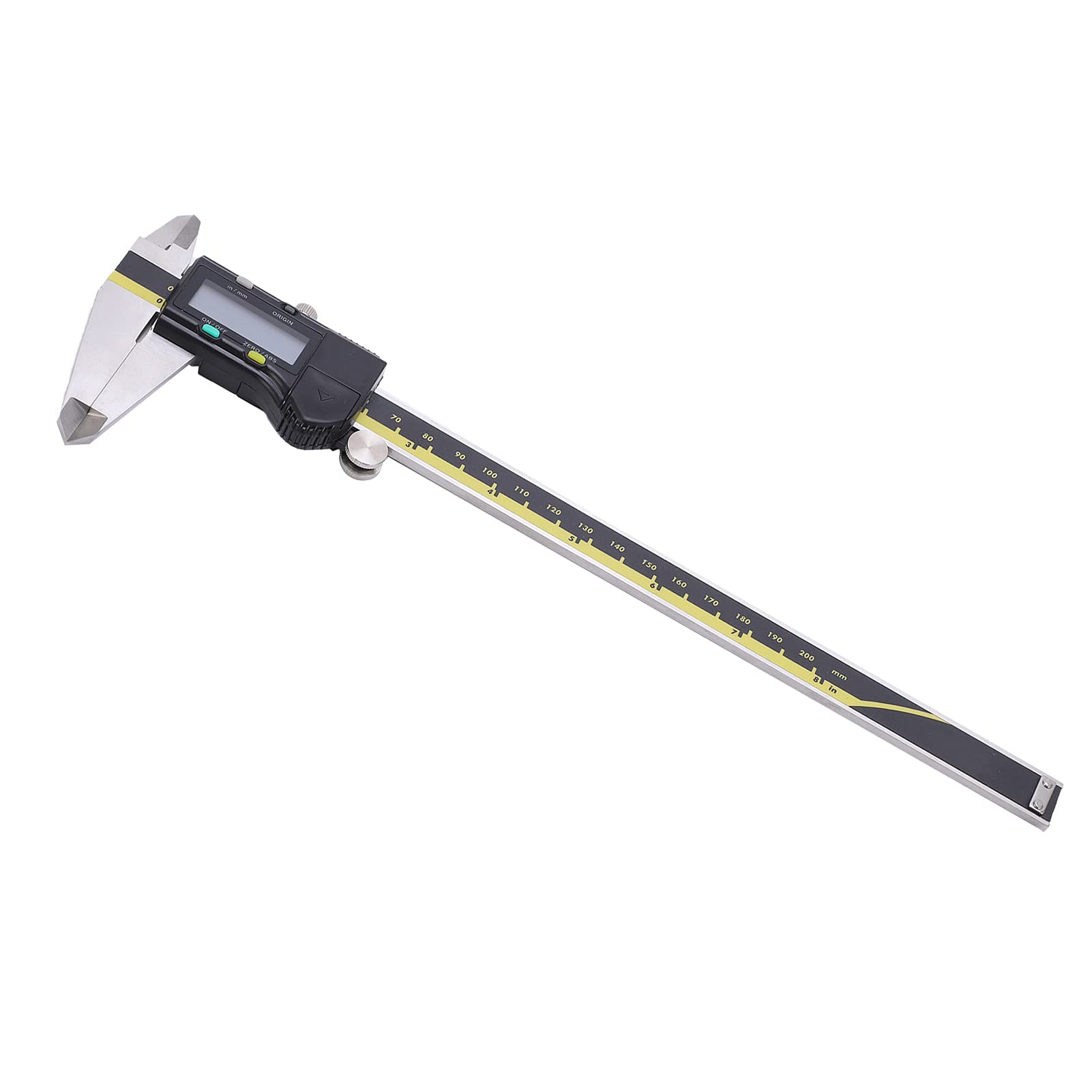 Calibrador Digital Electrónico de 200 Mm, Herramienta de Medición Precisa de Calibrador Vernier con Pantalla LED, Estuche Portátil para Material de Acero