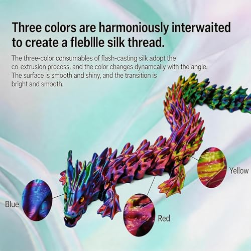 Image of Silk PLA 3D Printer Filament Bundle 1.75mm Filajoy3D Multicolor 3D Printing Filament 250g*4 Dimensional Accuracy + /- 0.02mm for Most FDM 3D Printers