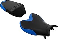 Vista 7 de TCT-MOTORPARTS Asiento delantero del conductor y del pasajero trasero para Suzuki GSXR1000 2009-2016 (negro y azul #1)