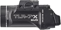 Vista 2 de Streamlight 69402 TLR-7 X sub - Luz táctica para armas de 500 lúmenes, diseñada exclusiva y únicamente para pistolas subcompactas selectas con riel