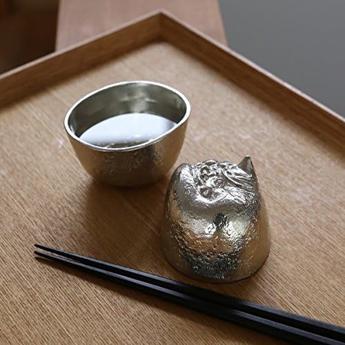 &times; 能作 ぐい呑 盃 鬼面盃 大 ?鬼は外福は内? 本錫100％