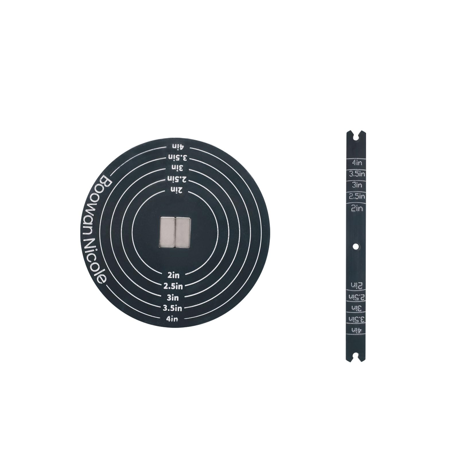 BOOWAN NICOLE Universal Wick Centering Setter Tool for Candle Making - Center & Set Wicks in 1 Second, Wick Holder for Most Candle Jar & Refill Sizes (A0352), Black