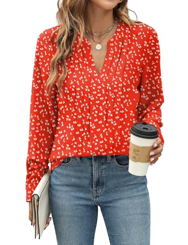 Image of Blooming Jelly Women's Long Sleeve Blouses Dressy Casual Business Work Tops