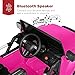 Best Choice Products Kids 12V Ride On Truck, Battery Powered Toy Car w/Spring Suspension, Remote Control, 3 Speeds, LED Lights, Bluetooth - Hot Pink