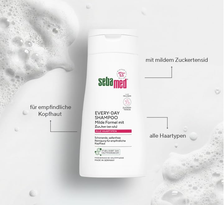 Sebamed Every-Day Shampoo 400 ml, Haarshampoo für Damen und Herren, schonende, seifenfreie Reinigung für empfindliche Kopfhaut… – Ansicht 3