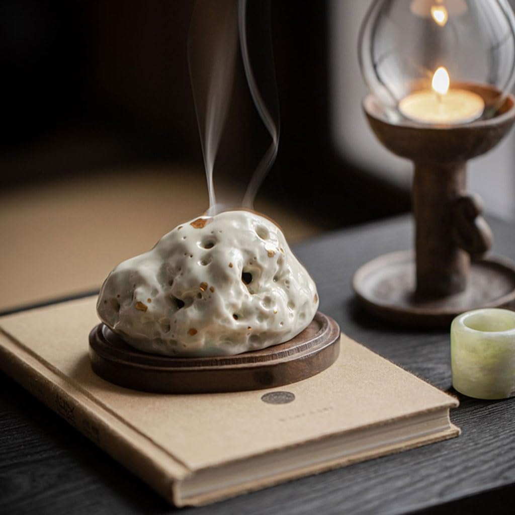 Wierookbrander, Wierookhouder, Aromatherapie Ornament, Lotusbloem Wierookbrander legering Zink-koper schaal Boeddha Wierookhouder Brander Messing Mini Sandelhout Wierookvat Wierook Nieuw (Color : A