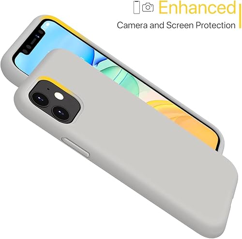 Miniatura 1596 de Miracase - Funda diseñada para iPhone 11 con protector de pantalla, funda de goma de silicona líquida, protección total contra caídas y a prueba