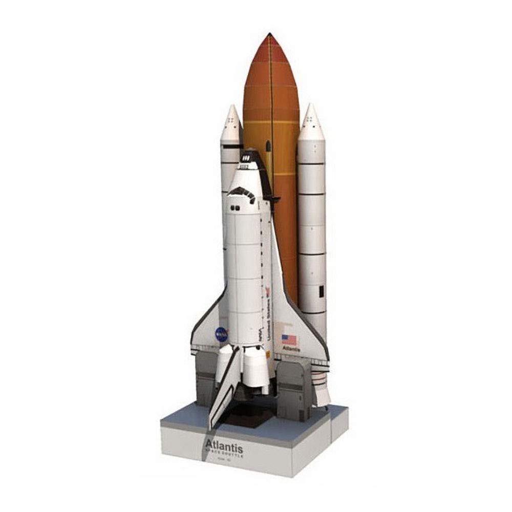 Lllunimon 1/150 Space Shuttle Atlantis Space Rocket DIY Paper Card Model Building Sets Collection