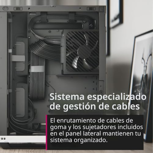 Chasis PC ATX Airflow APNX V1 con gestión de cables y montaje vertical de GPU 5