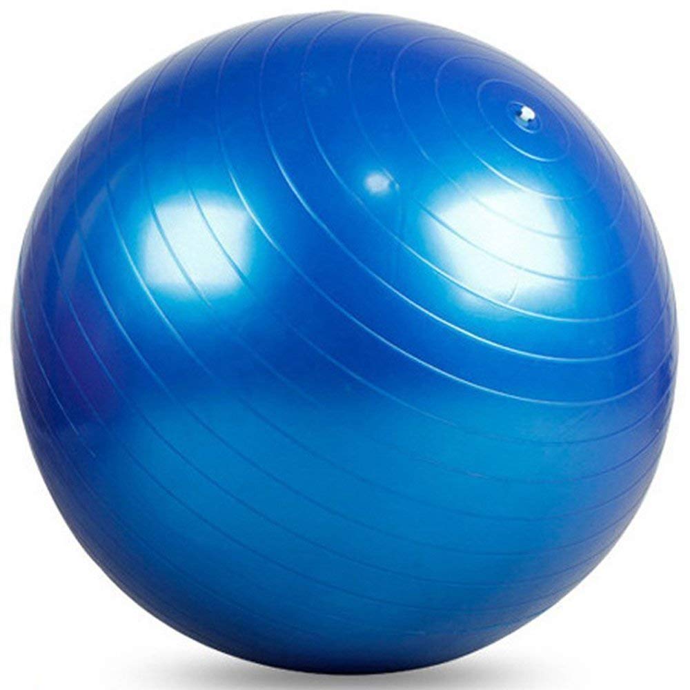 SONIQE Anti-Burst Rubber Gym Ball with Free Foot Pump | Round Shape Swiss Ball for Exercise, Workout, Yoga, Pregnancy, Birthing, Balance & Stability (Blue) (B0846HXXNL) Amazon Price History, Amazon Price Tracker