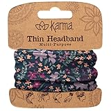 Karma Gifts, Thin Headbands, Lilac Floral